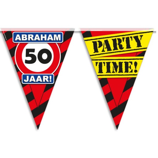 Partyvlag Abraham 50 jaar